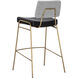 Brinley 41 inch Gold / Nightfall Black / Chacha Grey Barstool